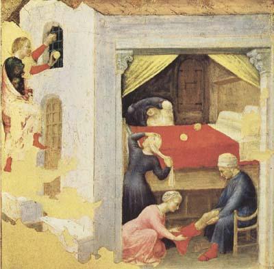 St Nicholas and the Three Gold Balls (mk08), Gentile da Fabriano